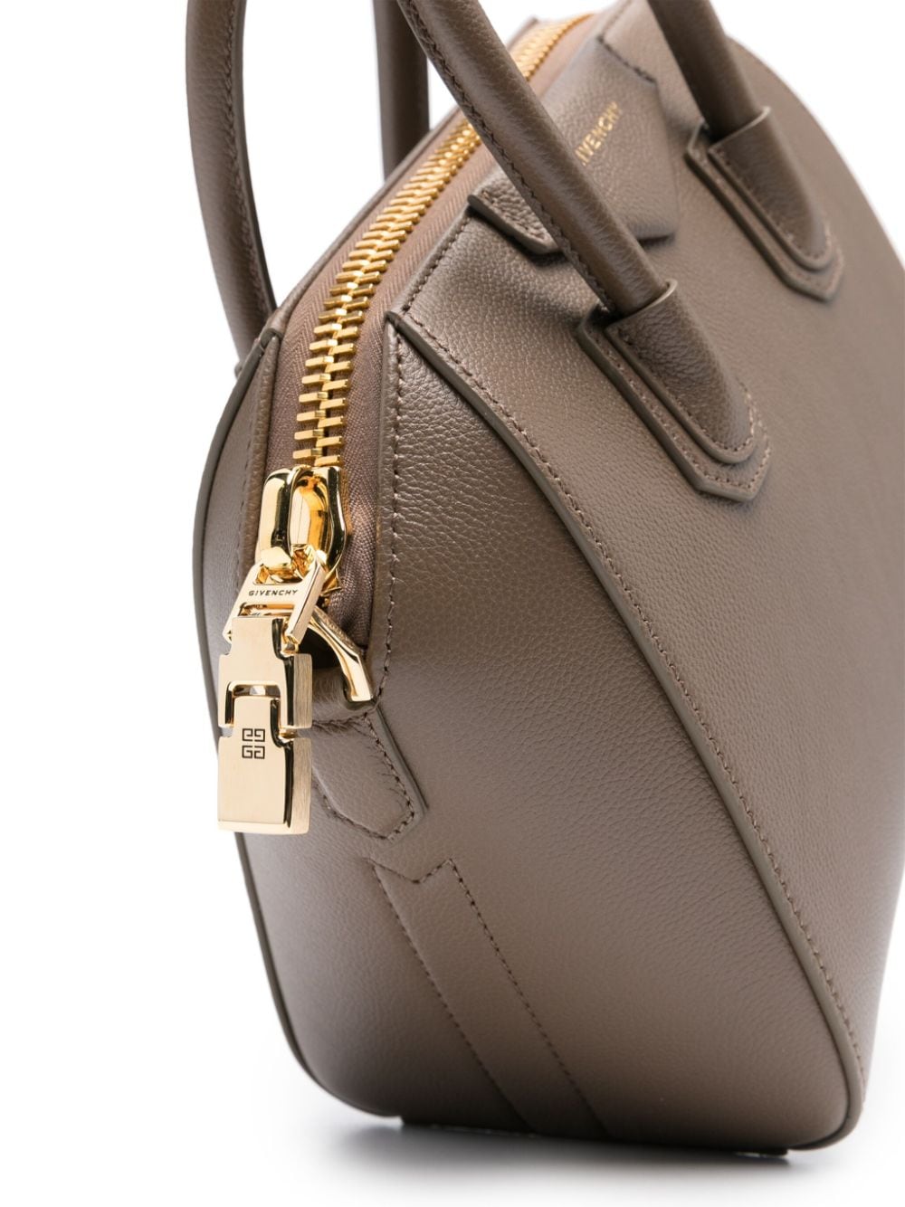 Shop Givenchy Medium Antigona Leather Bag In Brown