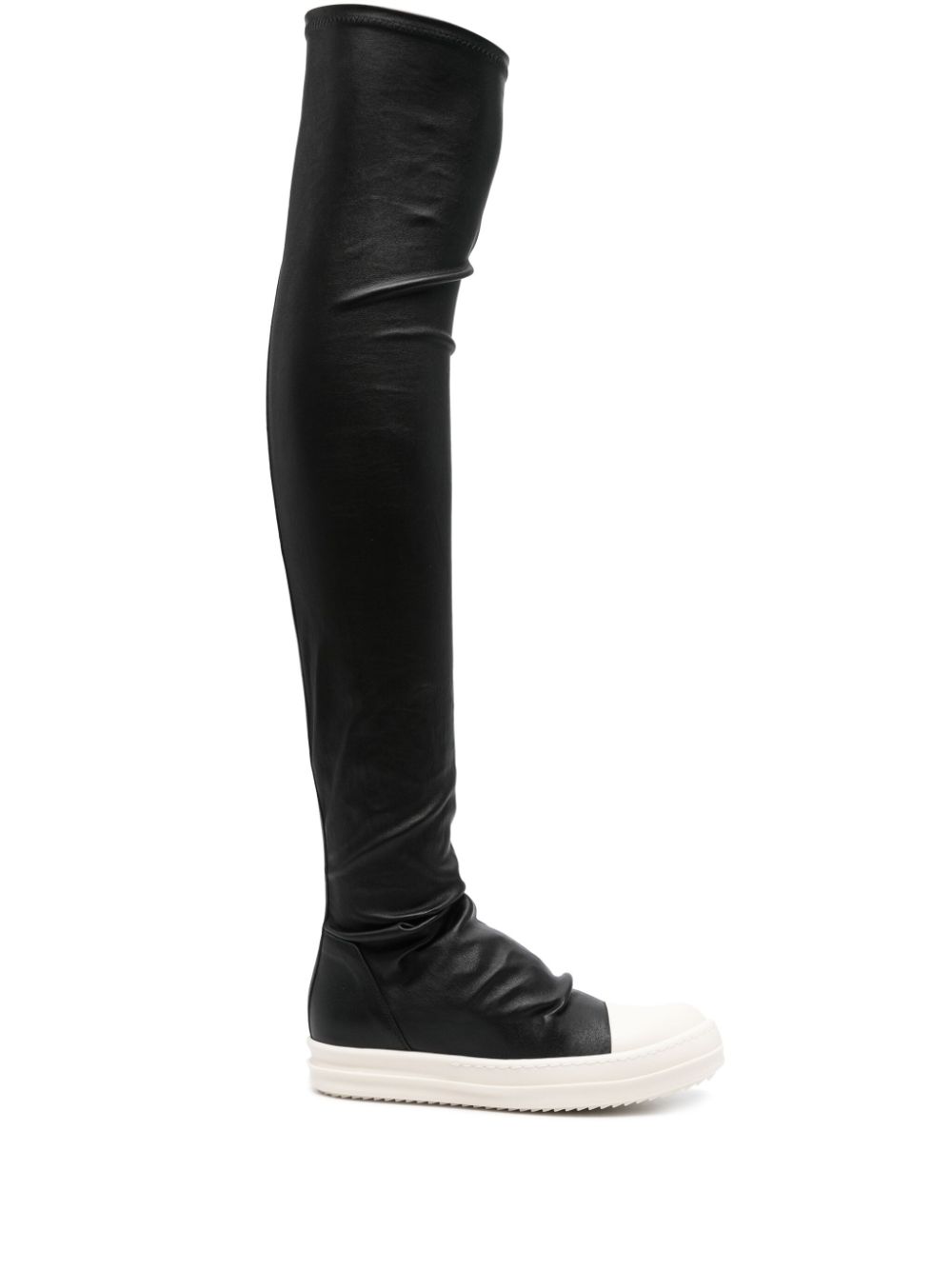 Rick Owens thigh-high Leather Boots - Farfetch