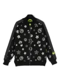 Barrow kids logo-print zip-up sweatshirt - Black