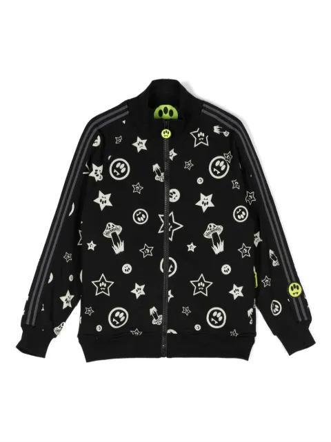Barrow kids logo-print zip-up sweatshirt