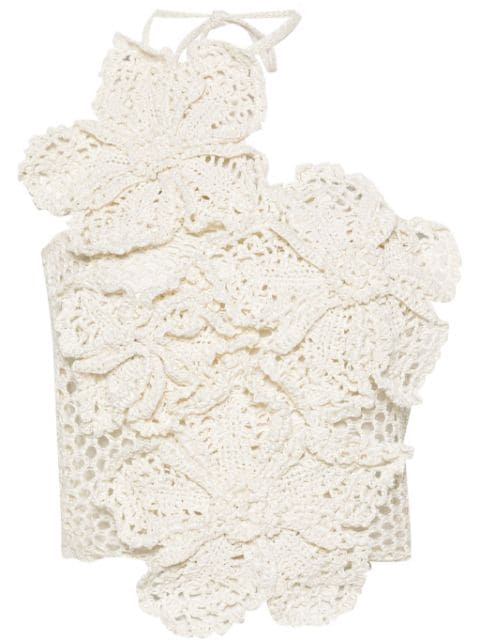 Cult Gaia top tejido de crochet Nazanin 