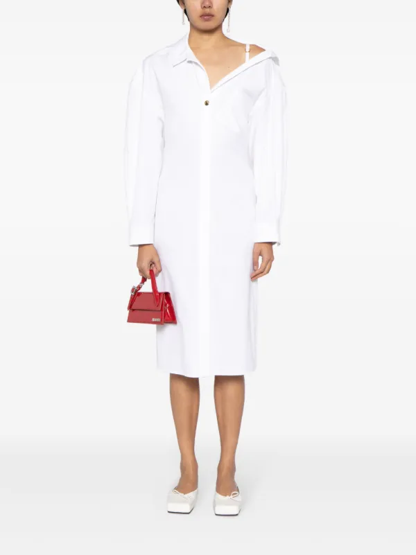 Jacquemus La Robe Chemise Dress | White | FARFETCH UK