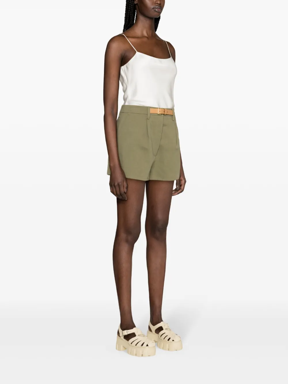 Prada Shorts van katoenmix Groen