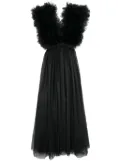 Alchemy x Lia Aram tulle maxi dress - Black