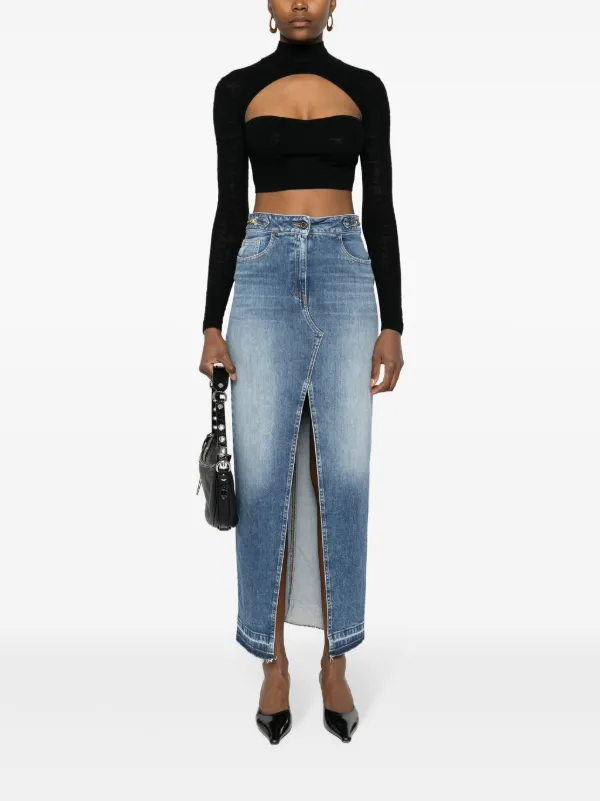 Gonna jeans hot sale elisabetta franchi