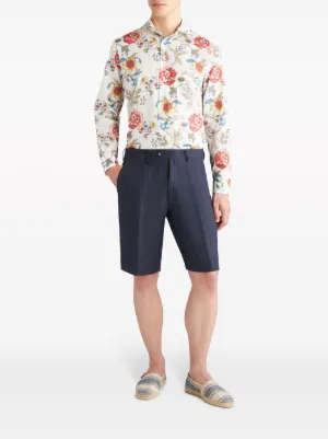 希少❤　エトロ　ペイズリー柄　ベルト付きショートパンツ　ライトブルー　44　XL ETRO(エトロ) ハーフ・ショートパンツ(メンズ) - 海外通販のBUYMA