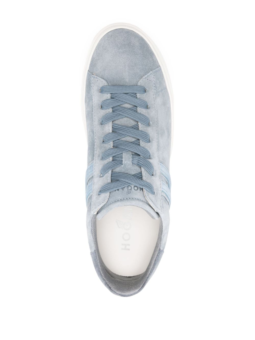 Shop Hogan H365 Suede Sneakers In Blau