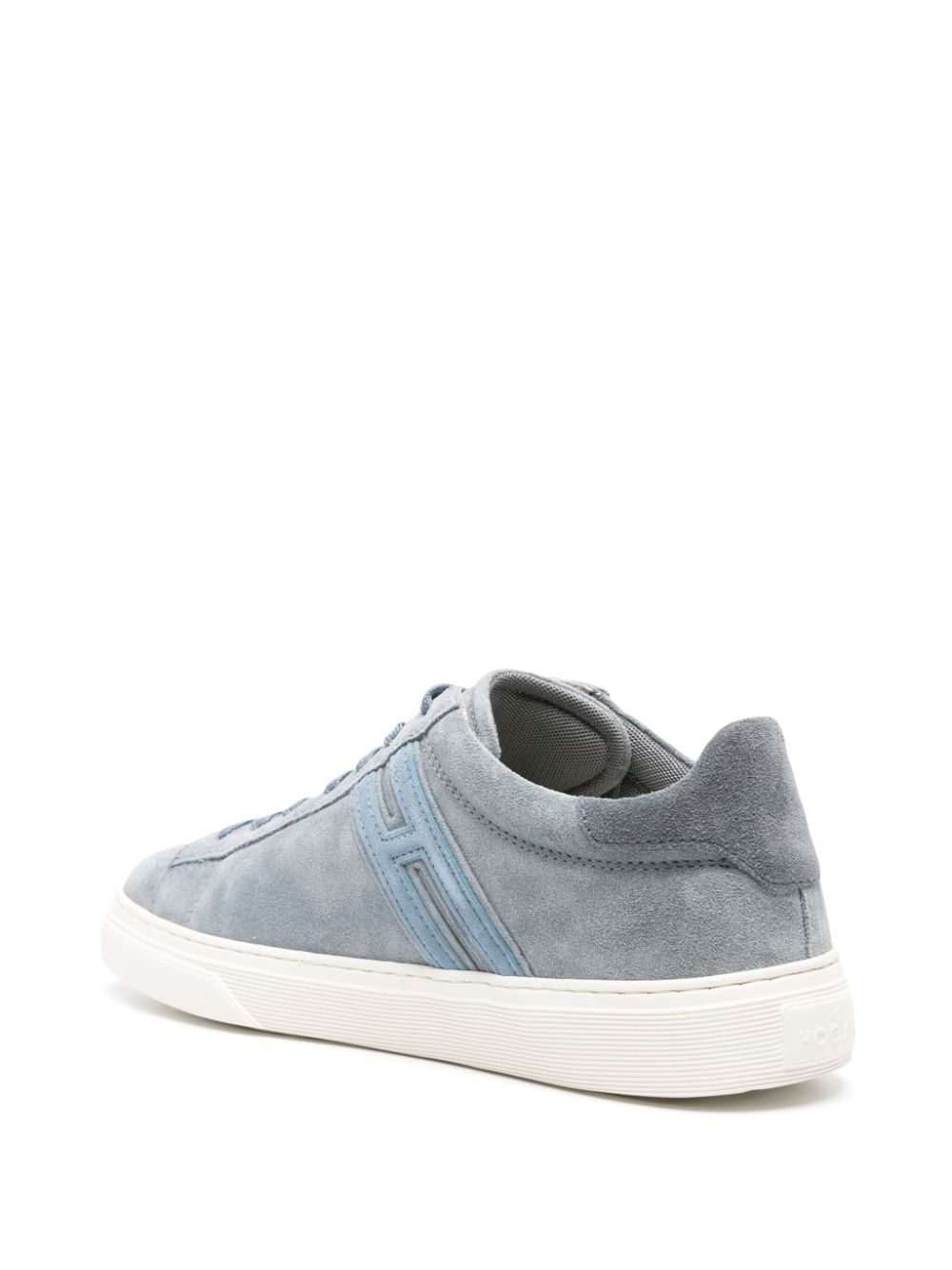 Shop Hogan H365 Suede Sneakers In Blau