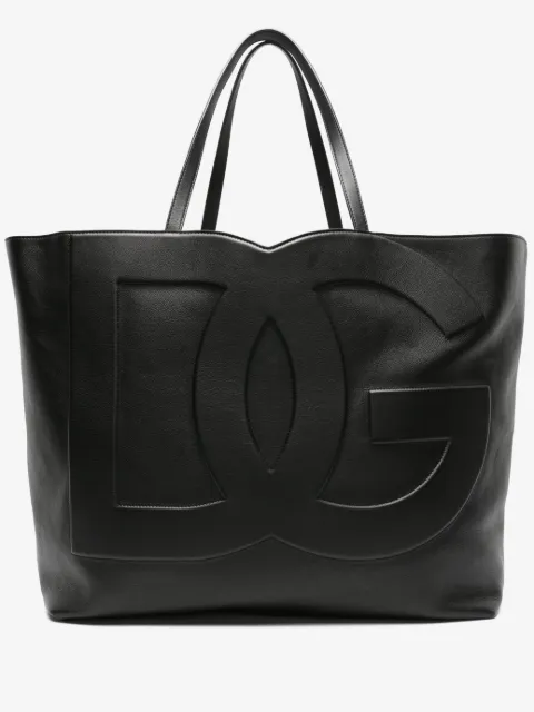 Dolce & Gabbana DG Logo leather tote bag