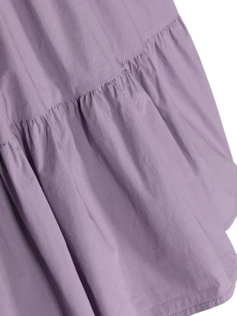 Shop Aspesi Poplin Tiered Dress In Purple