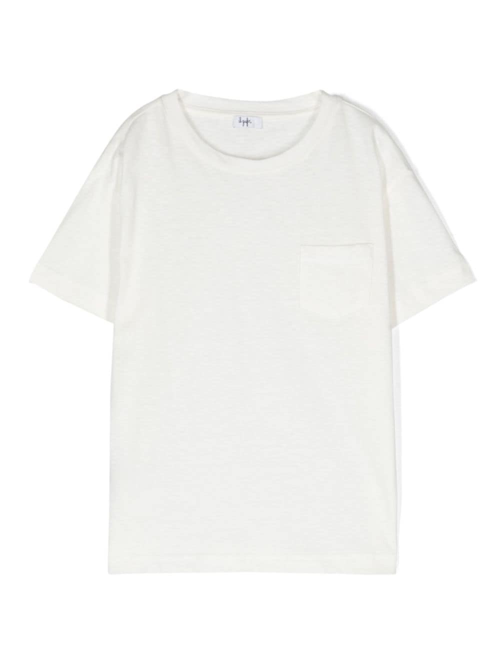 Il Gufo Lichtgewicht T-shirt van katoenblend Wit
