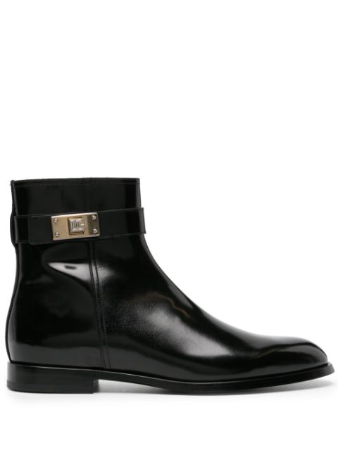 Dolce & Gabbana Giotto leather ankle boots Men