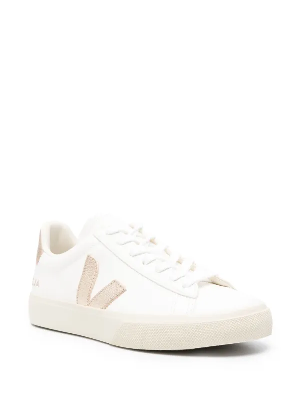 VEJA Campo Leather Sneakers | White | FARFETCH SG