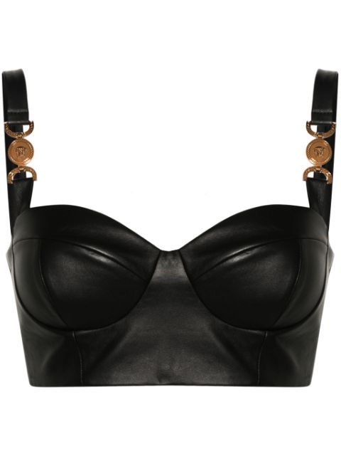 Versace Medusa '95 leather bustier top Women