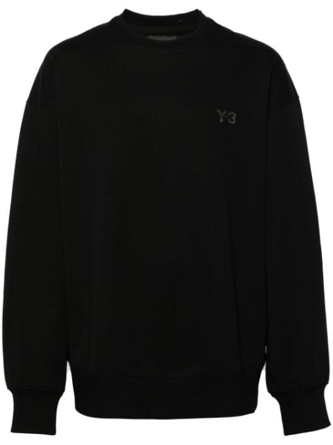 Y-3 logo-appliqué drop-shoulder sweatshirt
