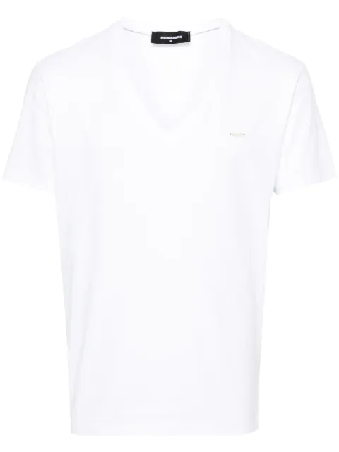 DSQUARED2 logo-plaque cotton T-shirt