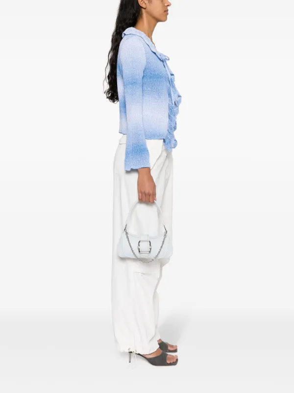 Osoi Small Brocle Denim Shoulder Bag | Blue | FARFETCH JO