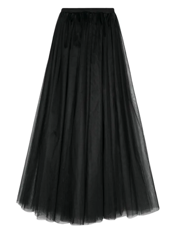 Alchemy x Lia Aram Tulle Maxi Skirt | Black | FARFETCH