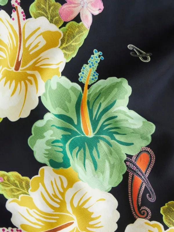 ETRO floral-print Cotton Shirt | Black | FARFETCH
