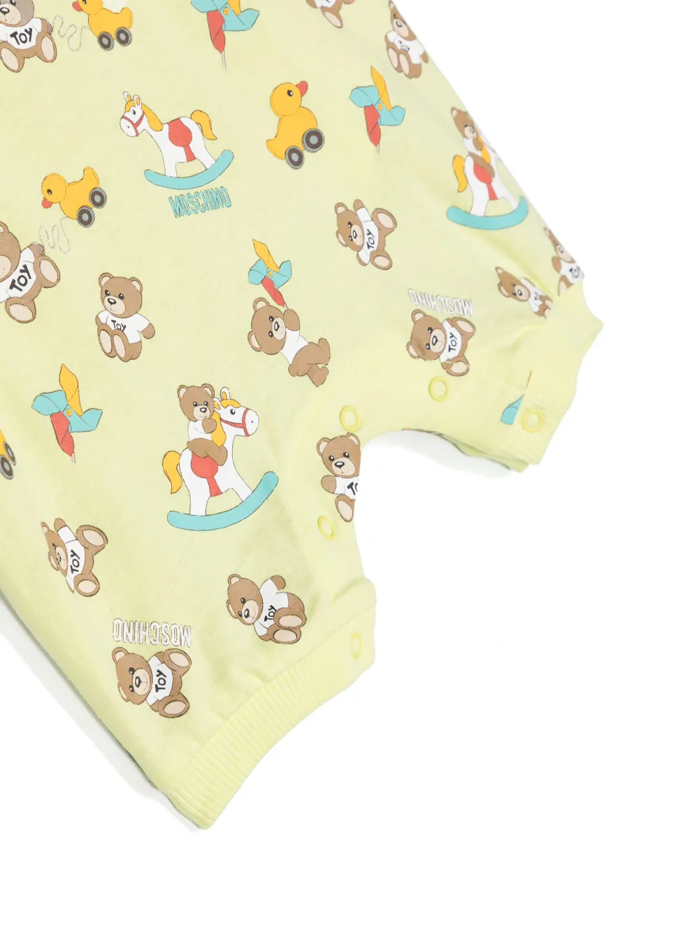 Moschino Kids Twee rompers met teddybeerprint Groen