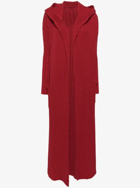 Teddy Cashmere Gerippter Cardigan mit Reißverschluss