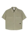 Aspesi Kids patch-pocket poplin shirt - Green