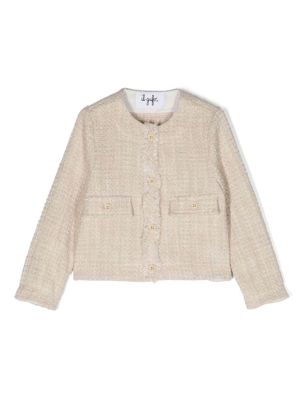 Il Gufo tweed cotton-blend jacket - Neutrals