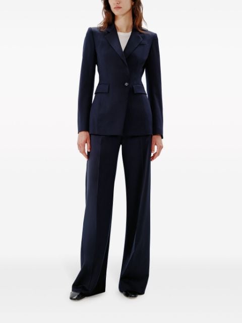 wide-leg tailored trousers