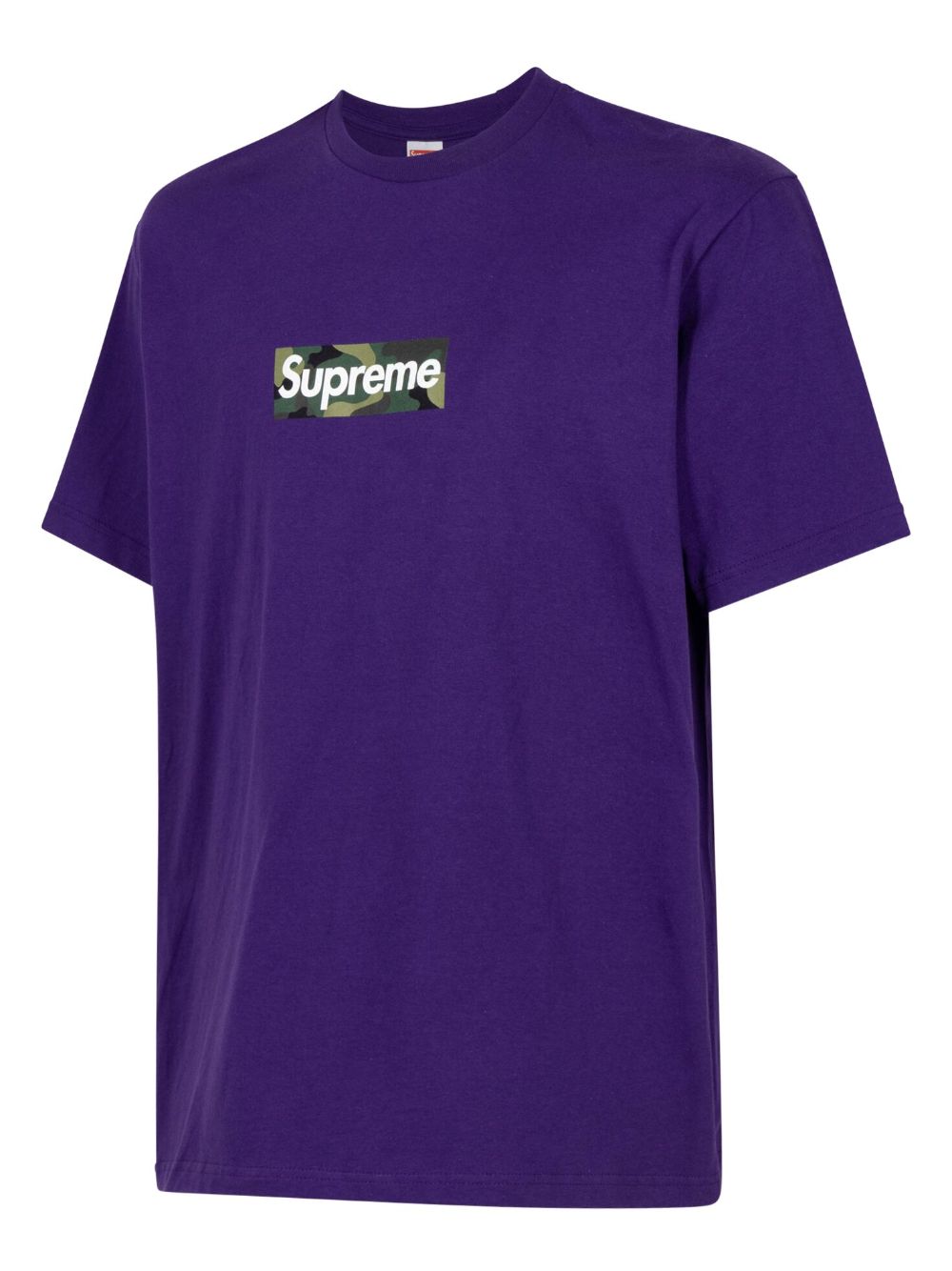 Supreme Katoenen T-shirt met logo Paars