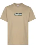 Supreme box logo cotton T-shirt - Neutrals