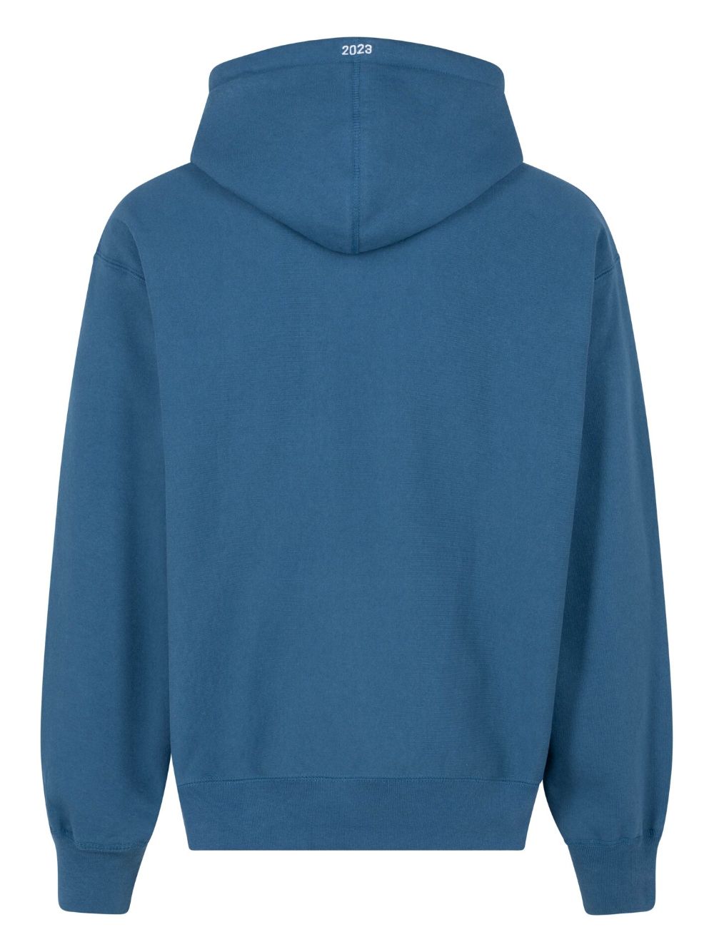 Shop Supreme Box Logo Cotton Hoodie In Blue