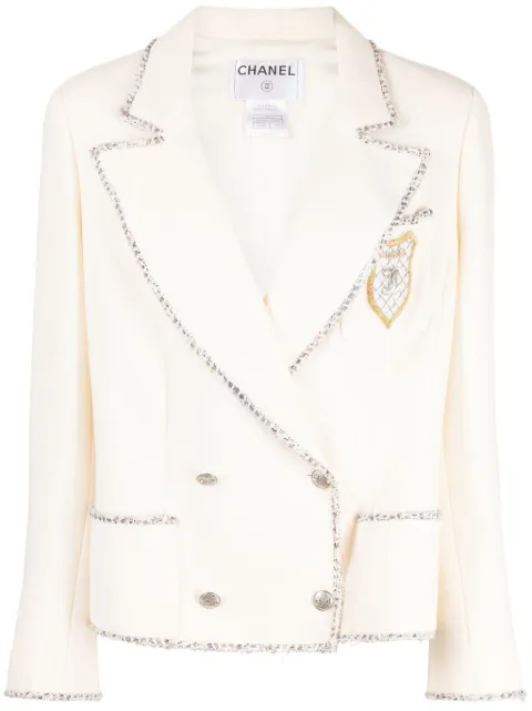 CHANEL Pre-Owned 2005 Emblem wool jacket