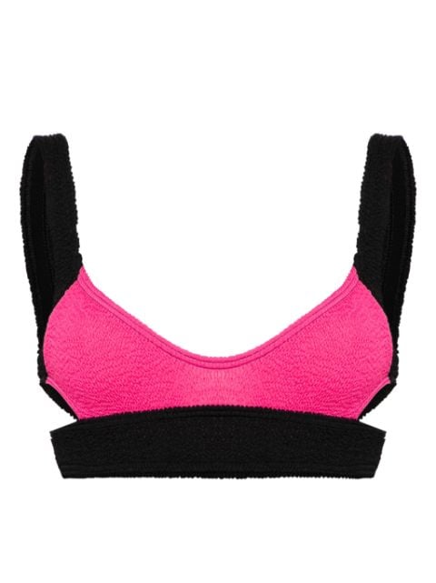 Bond-eye Splice Nino colour-block bikini top