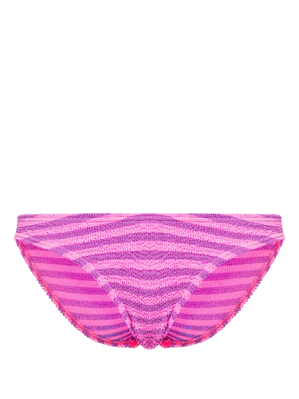 Bondeye Sign Striped Bikini Bottom In Pink