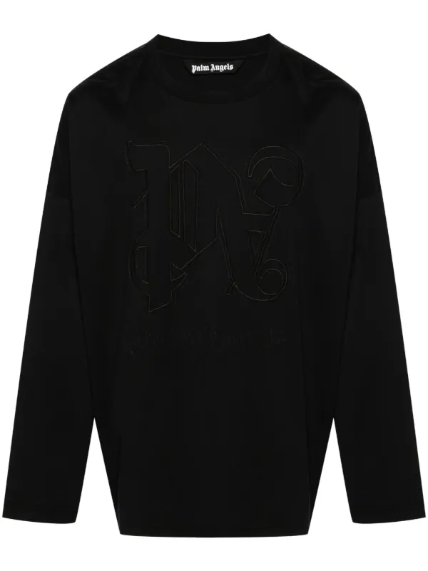 PALM ANGELS/ステートメントモノグラムTシャツ Palm Angels モノグラム Tシャツ | ブラック | FARFETCH JP