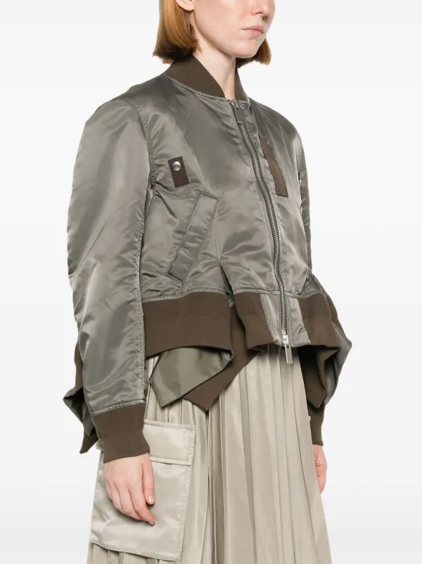 Sacai Draped Bomber Jacket - Farfetch