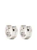 APM Monaco crystal-embellished small hoops - Silver
