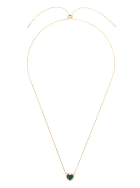 APM Monaco mini heart-charm chain necklace