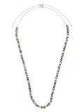 APM Monaco x Charles Leclerc zebra adjustable necklace - Silver