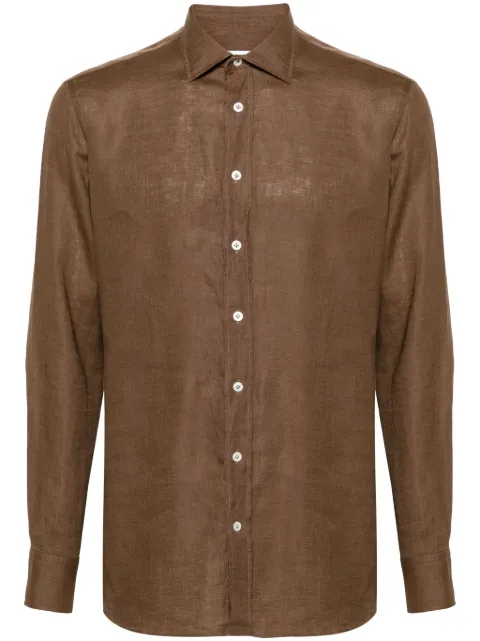 Lardini long-sleeve linen shirt