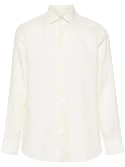 Lardini long-sleeve linen shirt