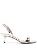 Aquazzura So Nude 50mm metallic sandals - Silver