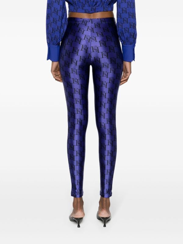 Elisabetta Franchi Leggings Con Stampa - Farfetch