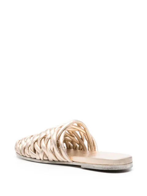 Marsèll interwoven-design leather sandals MW8242084 - 2
