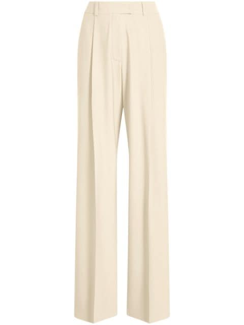 Another Tomorrow wide-leg tailored trousers