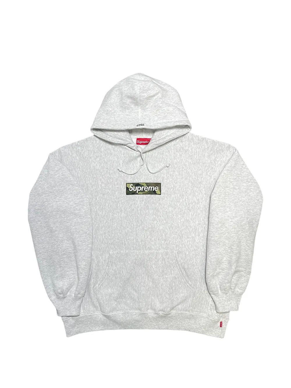 Supreme Felpa Box con cappuccio e logo - Grigio