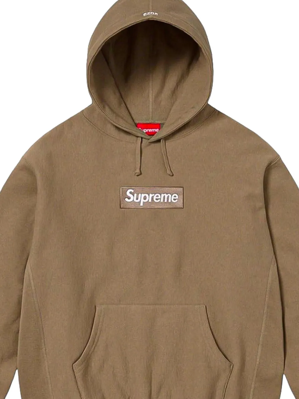 Supreme Hoodie met logo Beige