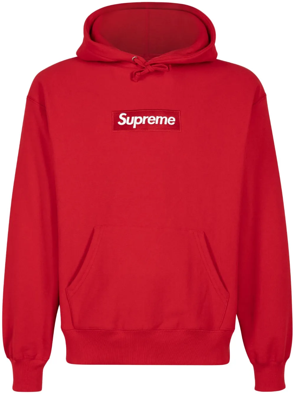 Supreme box logo pullover hoodie red on sale