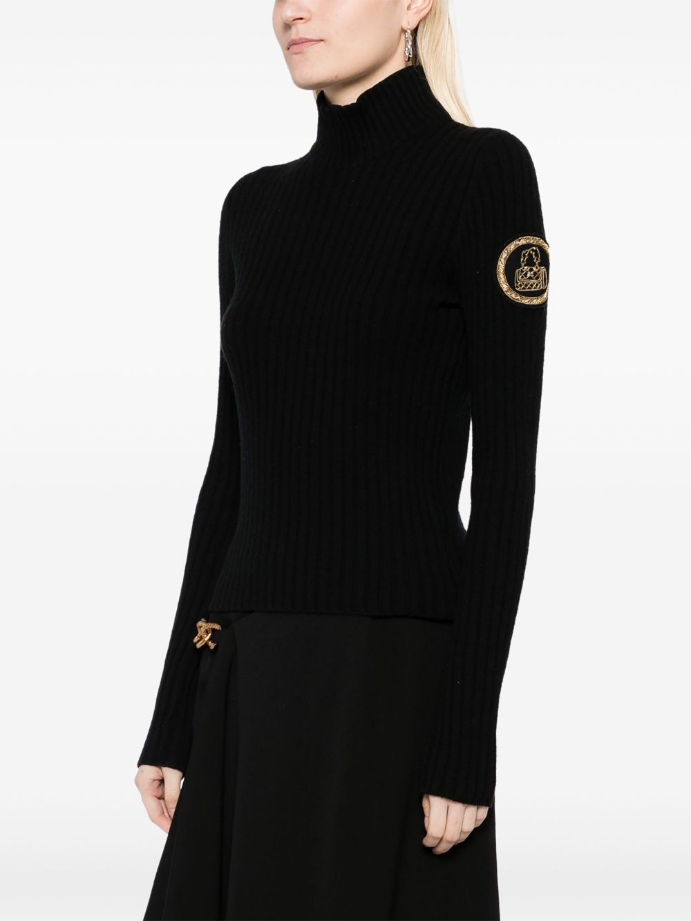 Cheap HOT SALE CHANEL 1996 bead-embellished cashmere jumper Women