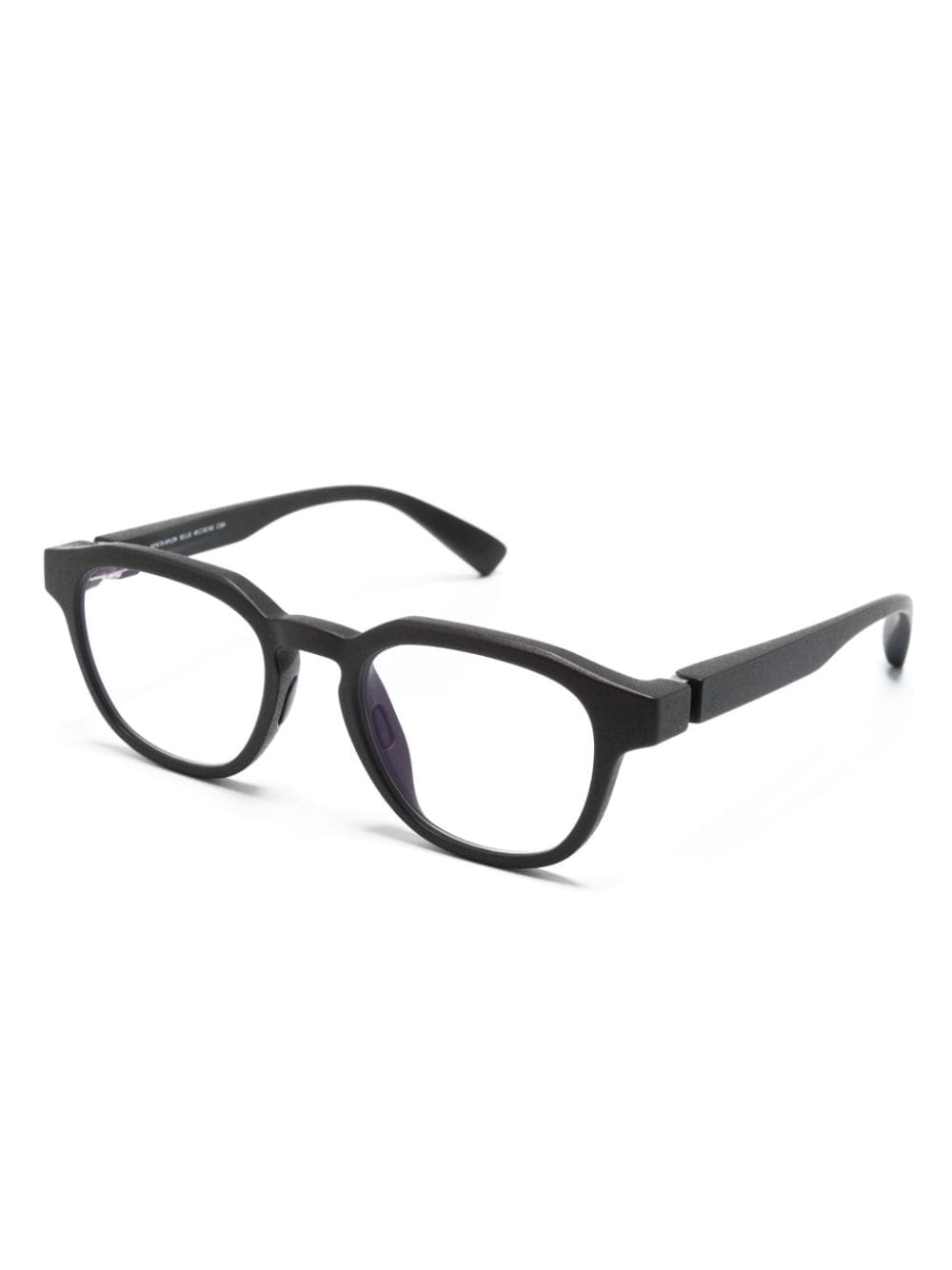 Shop Mykita Bellis Wayfarer-frame Glasses In Schwarz